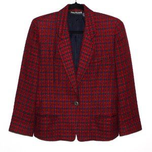Vintage 80s Anne Klein II Tweed Blazer